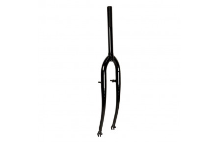 Вилка 28" жорстка Сталь 1" v-br різьб. під ексцентрик шток-220мм чорний