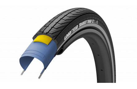 Покришка 700x40 (40-622) GoodYear TRANSIT Tour S3:Shell
