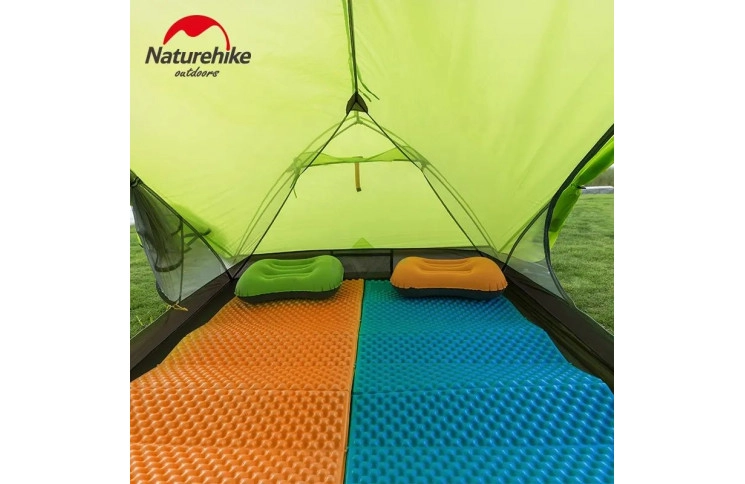 Килимок складний IXPE Naturehike NH19QD008, алюмінієва плівка, 185x56х1,8 см, оливковий зелений