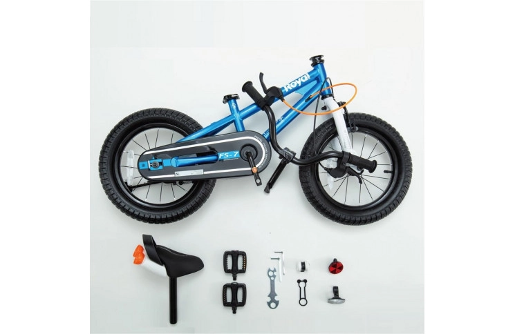 Велосипед RoyalBaby FREESTYLE 7TH 14", OFFICIAL UA, синій