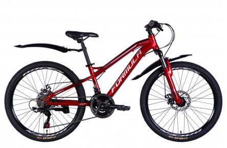 Велосипед AL 24" Formula BLACKWOOD 1.0 DD FR рама-12,5" красно-серебристый 2025