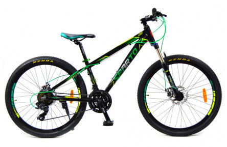 Велосипед 26" Sparto Acute DD, 13", чорно-зелений