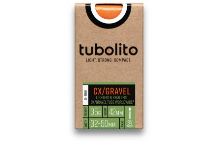 TPU камера 28" (32/50-584/622) Tubolito S-TUBO-CX/GRAVEL-ALL, SV42 (чорн).