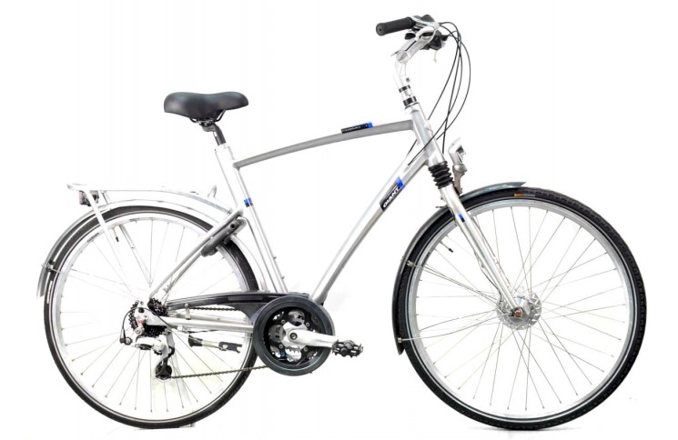 Гибридный велосипед Giant Cosmo 28" XL серебристый Б/У