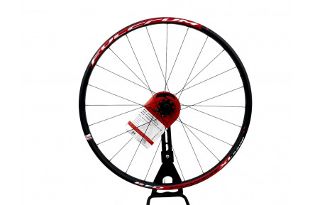 Колесо переднє 27.5, обод Fulcrum Red Power XL, втулка Fulcrum 20mm Oversize Axle, дискові гальма (6 болтів) під вісь 15мм, 584х19 FV, 24 Спиці (нержавійка) чорні
