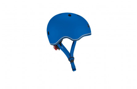 Шлем защитный детский GLOBBER EVO LIGHTS, синий, с фонариком, 45-51см