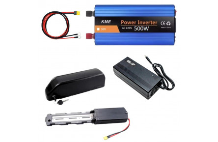 Зарядная станция 36В 10А с инвертором 500Вт