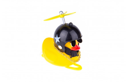 Сигнал ONRIDE Duck (зірка, чорний), з підсвіткою, Ø керма 22-32мм