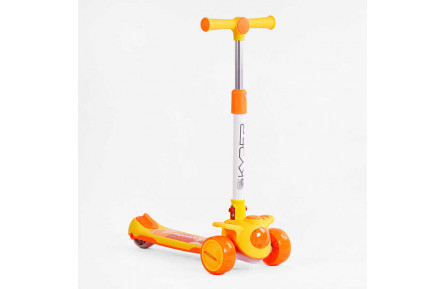 Самокат триколісний "Skyper" BS-965 колеса PU 125х40мм зі світлом, українське озвучуванння та підсвічування платформи, кермо складне