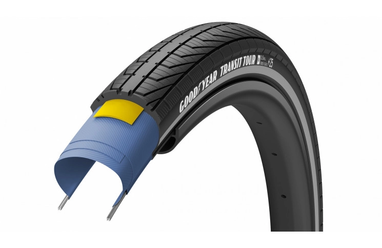 Покрышка 27.5x2.00 (50-584) GoodYear TRANSIT Tour, Black Reflect