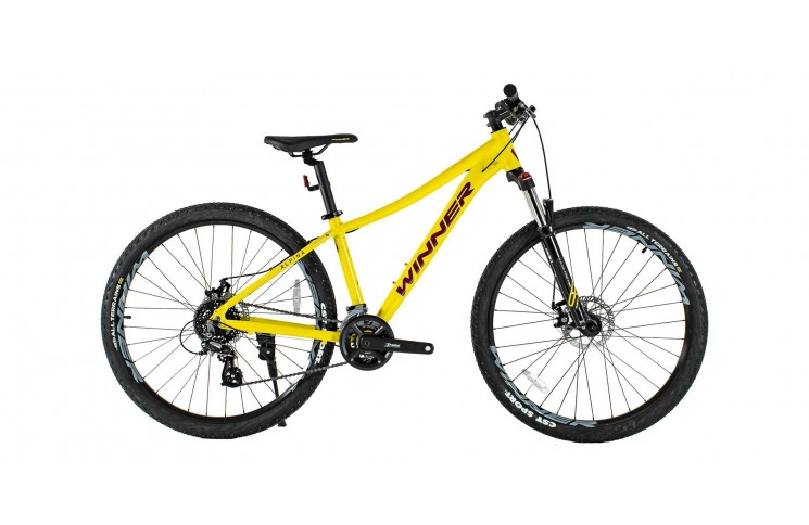 Велосипед жіночий 27.5" Winner Alpina 2022, 15", жовтий