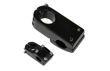 Виніс керма Алюмiнiй безрізьб. 1-1/8" 22.2мм довжина - 35мм нерегульований JIABAO JB-8691D чорний (з насічками всередині)