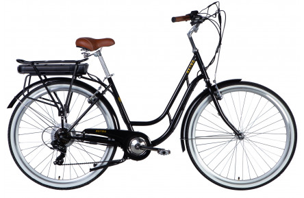 Велосипед з електроприводом 28" ST Dorozhnik eRETRO Vbr FR рама-19" 36B 12.5А*г 500Вт чорний YS 768 2025