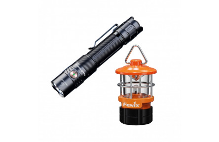 Ліхтар тактичний ручний Fenix PD35R ACE LED 2000 лм + наключний ліхтар CL01 (помаранчевий) | Лімітована серія