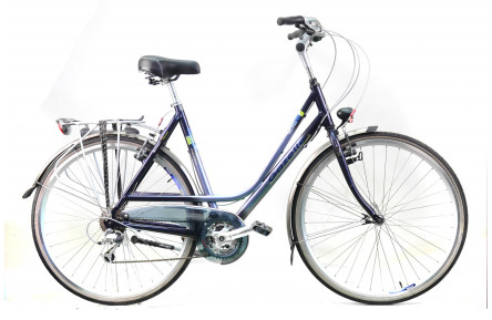 Гибридный велосипед Gazelle Medeo 28" L голубо-синий