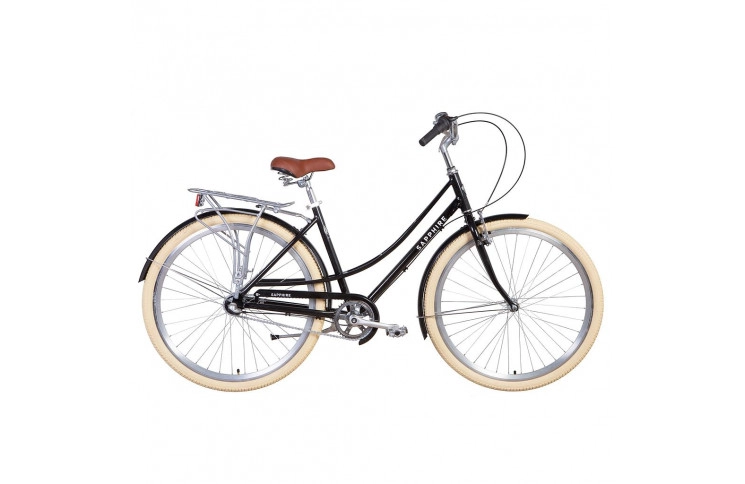 Велосипед міський 28" Dorozhnik Sapphire Nexus 2021, 19”, чорний