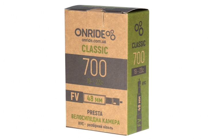 Камера ONRIDE Classic 700x19-23c FV 48 RVC разборный ниппель