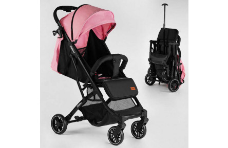 Тележка прогулочная детская "JOY" Fabiana 65102 цвет Розовая, сталь, футкавер, телескопическая ручка