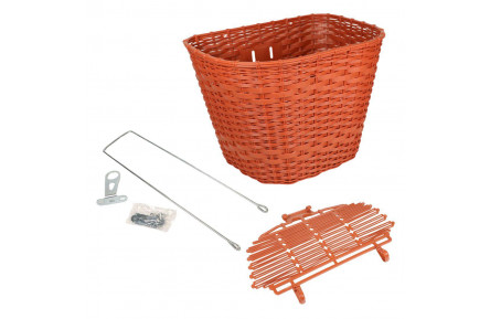 Кошик Пластик на рульову колонку 24-28" 360*250*250 мм зі стійкою 400L 25,4" CK-006S коричневий з кришкою