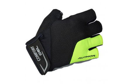 Перчатки Author Men Comfort Gel X6 s/f, размер XL, черно-неоновые желтые
