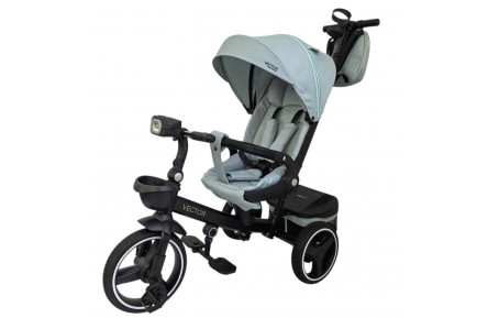 Дитячий триколісний велосипед VECTOR ME 1162-1 Cloud Blue, з батьківською ручкою
