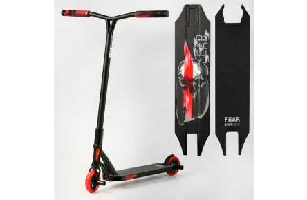 Самокат трюковый МТ-50599 Best Scooter "FEAR", SCS-система, ПЕГИ, алюминий, колеса PU, 115мм, руль 58 см