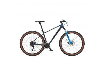 Велосипед KTM Chicago 291 29" M/43 серый черно-голубой 2022