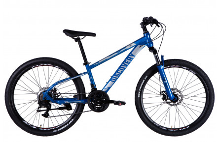 Велосипед ST 26" Discovery TREK DD FR рама-13" сине-серебристый 2025