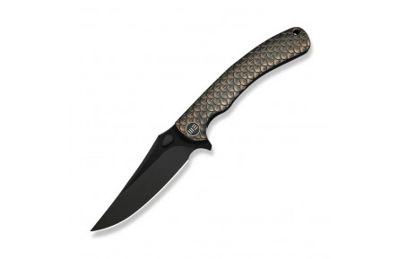 Ніж складаний туристичний Weknife Dracarys, (9.1 см) Böhler M390 / титан 6AL4V бронзовий/чорний