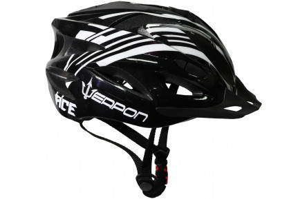 Шолом Weapon Ace розмір 58-61см чорно-білий