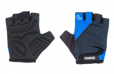 Перчатки детские ONRIDE Gem черный-синий 9-10