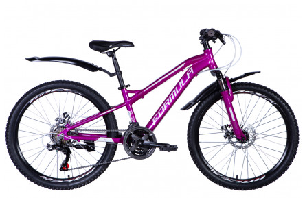 Велосипед AL 24" Formula BLACKWOOD 1.0 AM DD рама-" с крылом Pl 2024 (фиолетовый)
