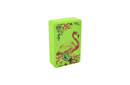 Блок для йоги "Фламінго" MS 0858-13(Green) EVA 23 х 15 х 7,5 см