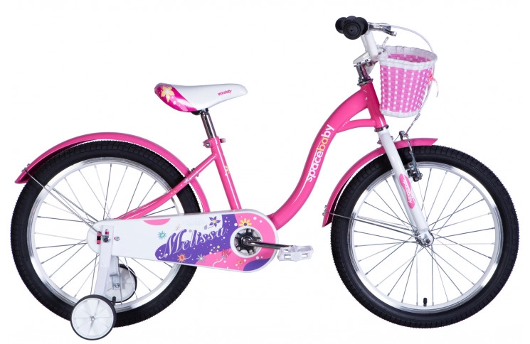 Велосипед ST 20" SPACE KID MELISSA BH 11,5" рожевий з кошиком Pl з крилом St 2024