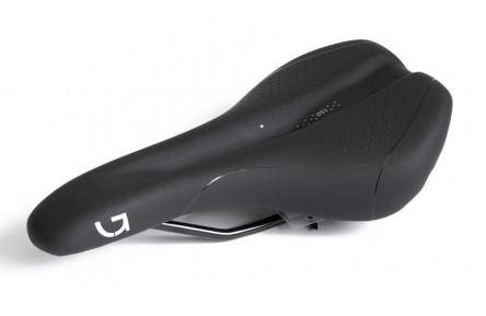 Сідло Green Cycle Active Air 150, сталеві рейли, чорне