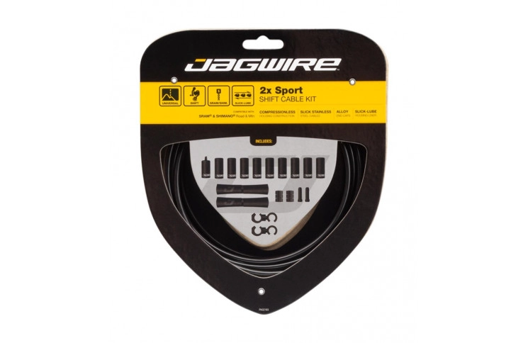 Комплект JAGWIRE 2X Sport Shift Kit UCK302, для переключателей на две строны, black