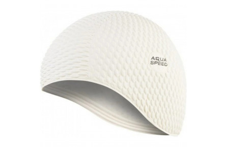 Шапка для плавання "Bombastic" Aqua Speed ​​104-5 білий, OSFM