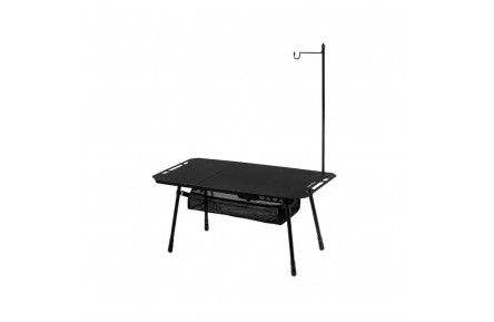 Складаний стіл Naturehike CNK2450JJ025, 80х40 см, алюміній, чорний