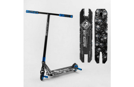 Самокат трюковий Best Scooter BS-99808 HIC-система, ПЕГИ, алюміній з ПРИНТОМ, колеса PU, d = 110мм, кермо - 60 см