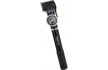 Мининасос Green Cycle GPM-063 телескопический алюминиевый с манометром, Presta+Schrader, 80 psi
