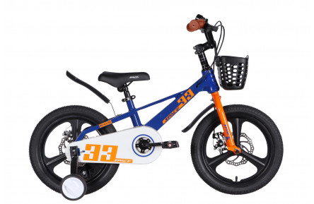 Велосипед MG 16" SPACE KID ORION DD рама-9" синiй з помаранчевим 2026