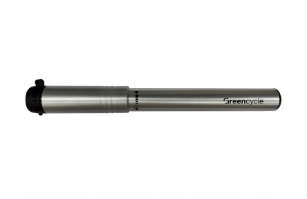 Мининасос Green Cycle GPM-1871A алюминиевый с манометром, Presta+Schrader, 120psi