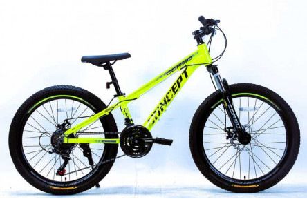 Велосипед Спортивний Corso 24" дюймів «CONCEPT» CP-24074 (1) рама алюмінієва 11’’, обладнання Shimano, 21 швидкість, зібран на 75