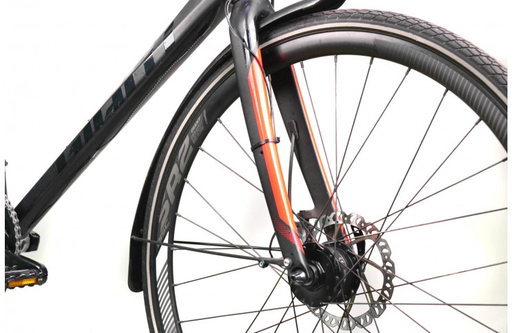Гибридный велосипед Giant Fasttour 28" M черно-оранжевый Б/У