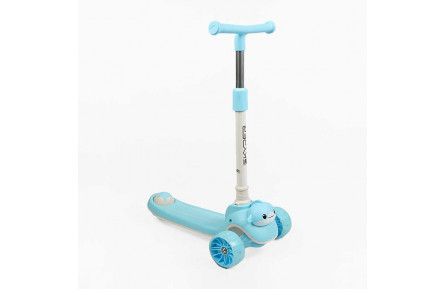 Самокат триколісний "Skyper" D-310/23 (6) колеса PU 125х40мм зі світлом, музика та підсвічування платформи, кермо складне