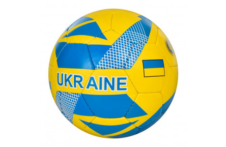 Футбольний м'яч 2500-232 жовто-блакитний, розмір № 5