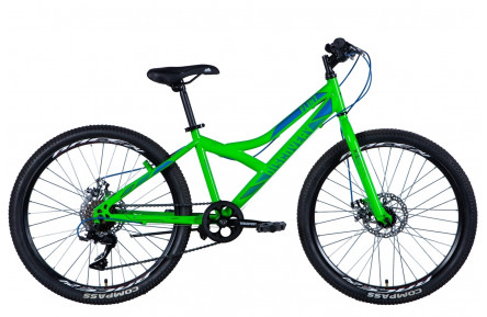 Велосипед ST 24" Discovery FLINT DD з крилом Pl 2024 (зелений)
