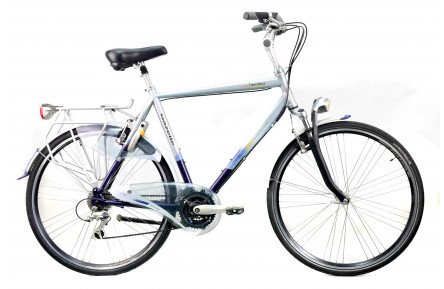 Гибридный велосипед Gazelle Medeo 28" XL серебристый Б/У
