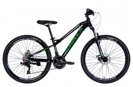 Велосипед Formula BLACKWOOD DD FR AL 26" 13" черно-зеленый 2025