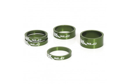 Проставочные кольца, XLC AS-A02, 1 1/8", зеленые